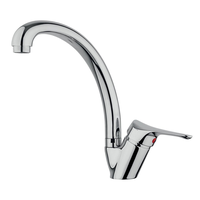 Chromium Mixer - Sink with High Barrel